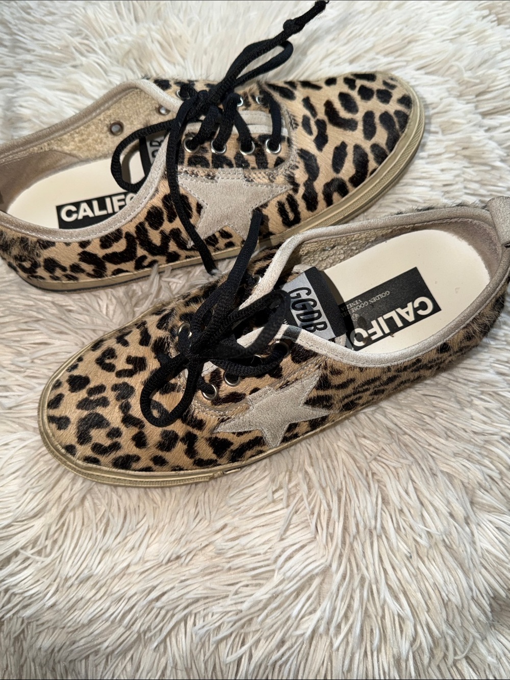 🖤✨Golden Goose “CALIFORNIA” Leopard Sneakers🖤✨ Rare•HTF• $495